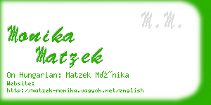 monika matzek business card